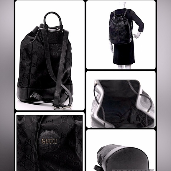Gucci off the grid bucket drawstring backpack- black - - Picture 8 of 10